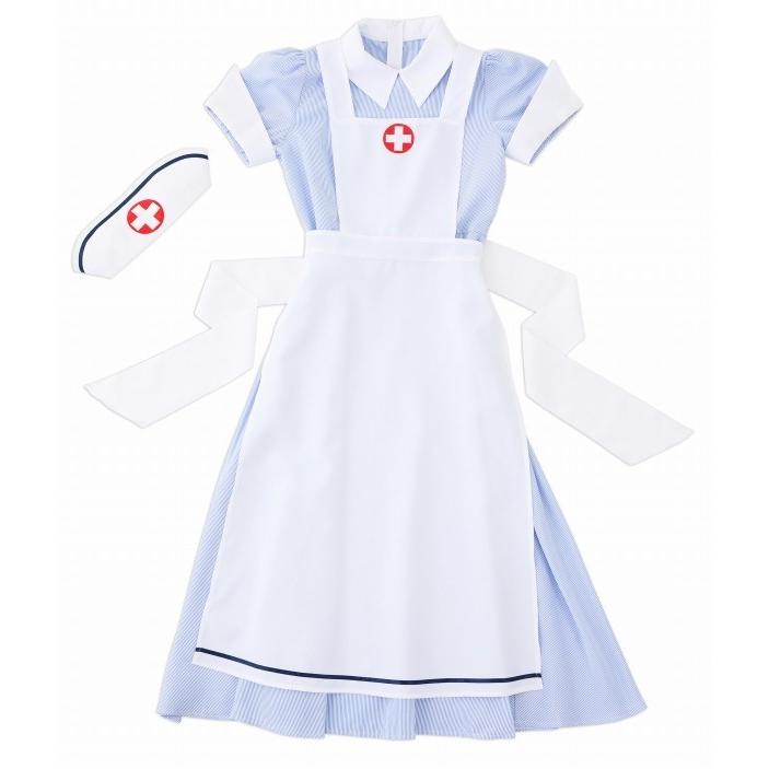 ナース コスプレ 看護婦 コスチューム ハロウィン 女性 衣装 イベント 仮装 レディース ロングスカート/ クラシカル ヴィンテージナース ...