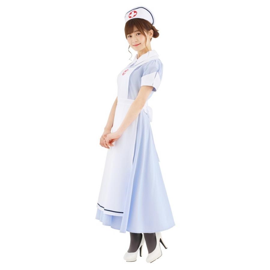 ナース コスプレ 看護婦 コスチューム ハロウィン 女性 衣装 イベント 仮装 レディース ロングスカート/ クラシカル ヴィンテージナース ...