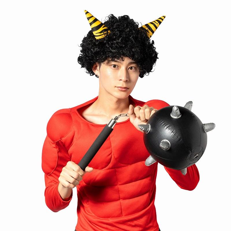1点までメール便も可能)とげとげボールチェーンハンマー/ 武器