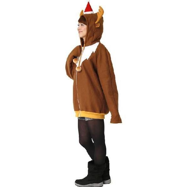 トナカイパーカー /クリスマス衣装 トナカイ コスプレ 女性用 大人衣装