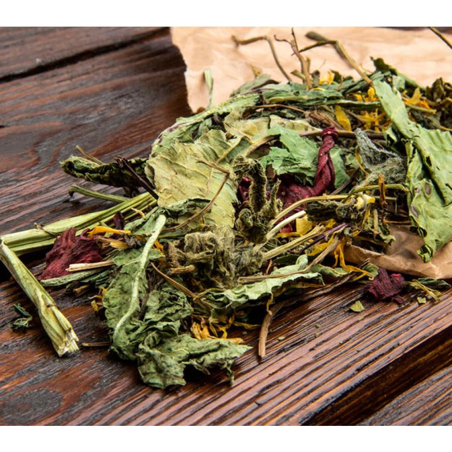 bunnyNATURE ボタニカル ミッドミックス ハイビスカス＆パセリ 150g うさぎ モルモット チンチラ デグー 草食動物 バニーネイチャー 獣医師推奨　 | カワイ(ペット用品) | 01