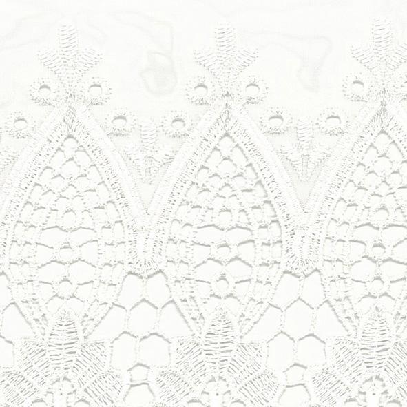 アスワン オーダーエンブロイダリー（刺繍）レースカーテン C1363 シラー 仕上り巾201〜250cm×仕上り丈60〜274cm KH仕様（形態安定加工）約2倍ヒダ