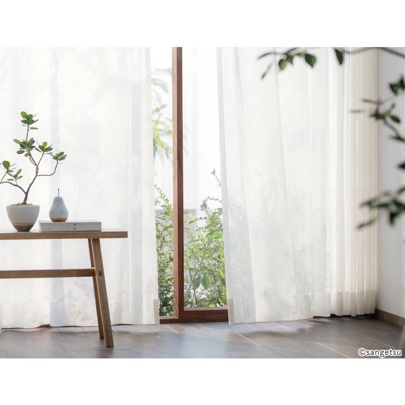 サンゲツ オーダーシアー（レース）カーテン OP3183 仕上り巾31〜80cm