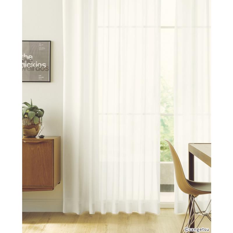 サンゲツ オーダー遮熱（涼しや）/ミラーレースカーテン OP3186 仕上り
