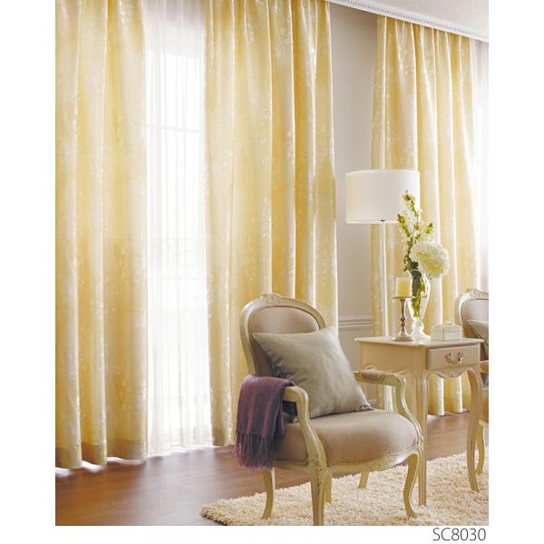 サンゲツ オーダーカーテン SC8030〜SC8031 巾200×丈161〜180cm（2枚入） LP仕様（形態安定加工）約2倍ヒダ（本縫い）裾：折返し