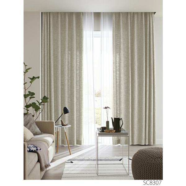 サンゲツ オーダーカーテン SC8307〜SC8310 巾100×丈241〜260cm（2枚入） LP仕様（形態安定加工）約2倍ヒダ（本縫い）裾：折返し