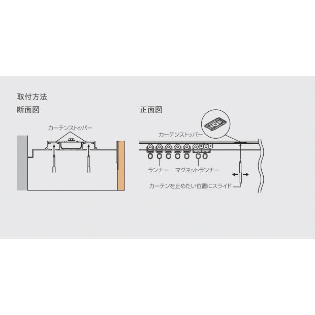 TOSO（トーソー） カーテンボックス グラビエンス ダブルセット（ダブルレール付） 0.50〜1.00m（受注生産品）_9