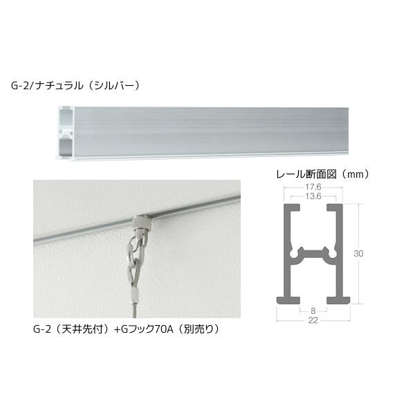 TOSO（トーソー） ピクチャーレール G-2 別製作レール 3.01m〜4.00m 天井先付用 ナチュラル_1