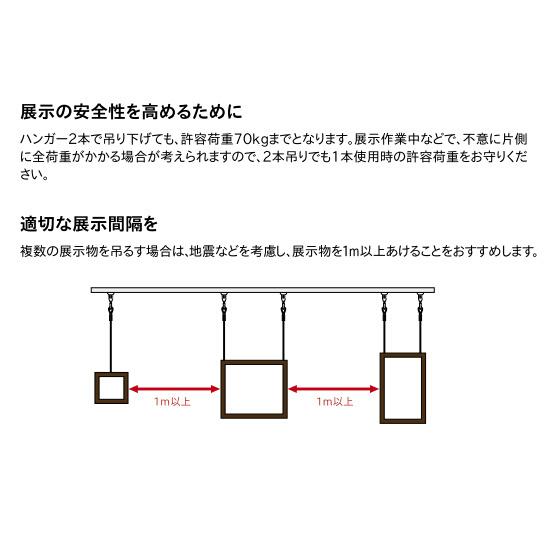 TOSO（トーソー） ピクチャーレール G-2 別製作レール 3.01m〜4.00m 天井先付用 ナチュラル_8