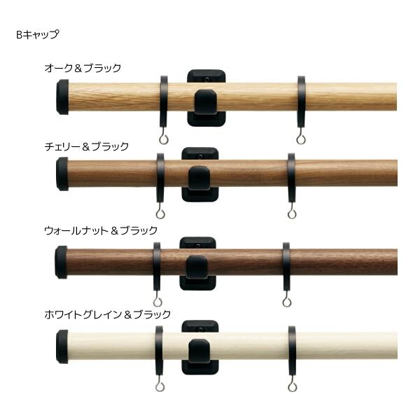 トーソー カーテンレール ヴィンクス22 ブラケットスルー ダブル正面付 Bセット 1.20m_2
