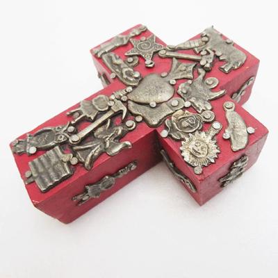 ミラグロ クロス十字架＆ガラス製　２点セット 送料無料、ミラグロのクロスS、十字架RE、壁飾り/メキシコ雑貨