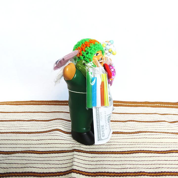 ペルー雑貨/エケッコ人形GR/幸運グッズ/エケコ/運気アップ/神様