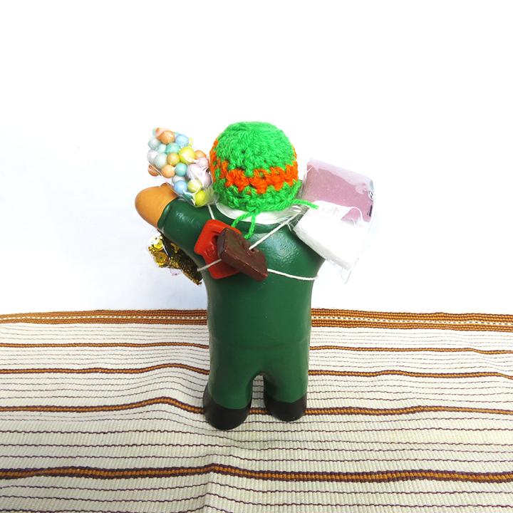 ペルー雑貨/エケッコ人形GR/幸運グッズ/エケコ/運気アップ/神様