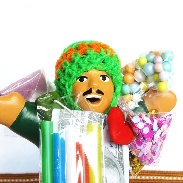 ペルー雑貨/エケッコ人形GR/幸運グッズ/エケコ/運気アップ/神様