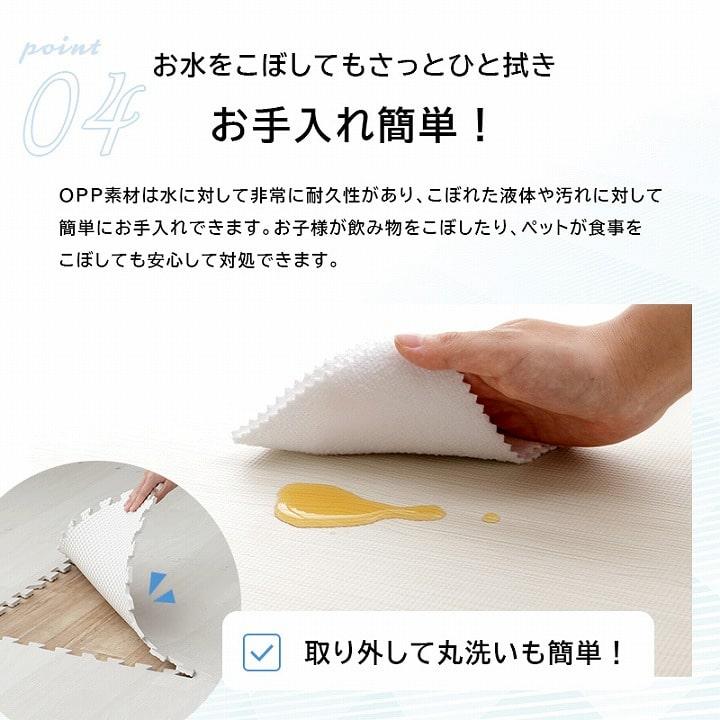 ジョイントマット 大判 木目調 12畳 60cm 64枚 木目 60×60cm 防音 抗菌