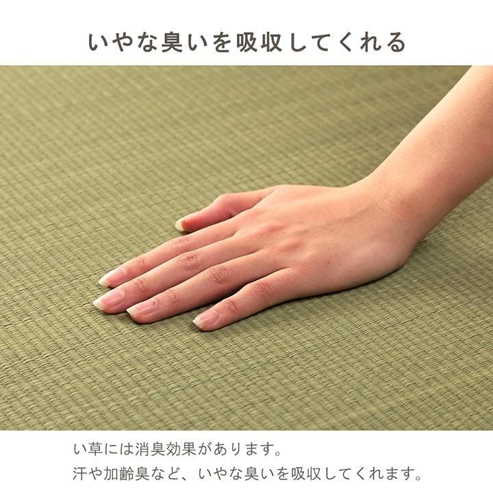 イケヒコ い草ラグ みらい ラグ 約140×140cm ルームマット 夏用 イケヒコ い草ラグ みらい ラグ 約140×140cm ルームマット 夏用