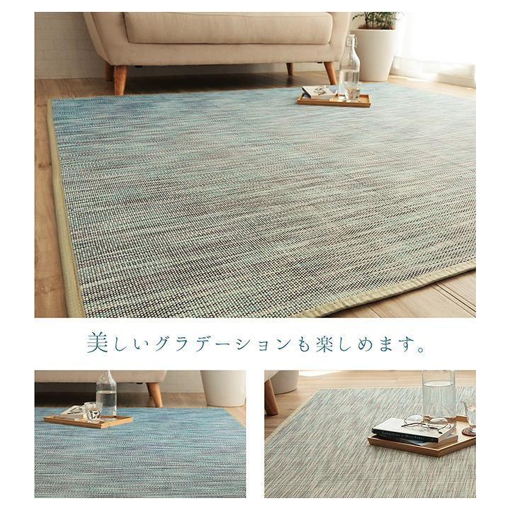 竹ラグ 竹カーペット ラグマット マット カーペット 接触冷感 冷感 涼感 ＦＸアビス 140×200cm ラグ クール 冷たい ひんやり 夏用 竹 バンブー 暑さ対策 新生活｜i-s｜03