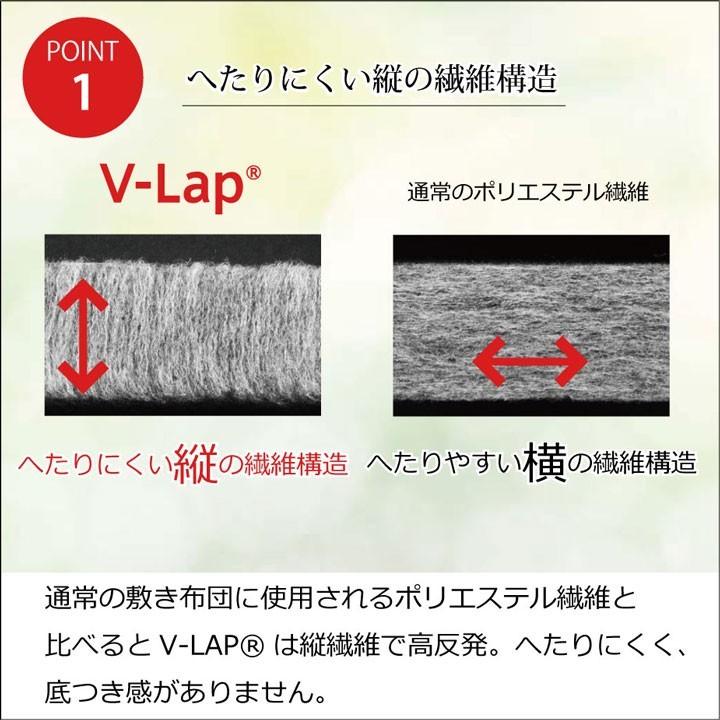 敷き布団 シングル 約95×200cm 厚み60mm 高反発 テイジン V-LAP プレミアム  洗える｜i-s｜02