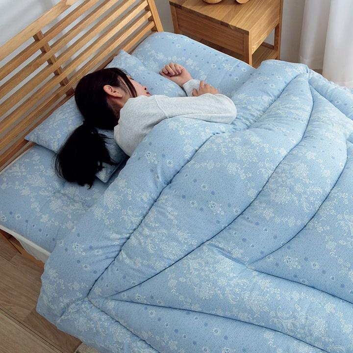 イケヒコ 布団6点セット 布団 セット セミダブル 6点 カバー付 イリス