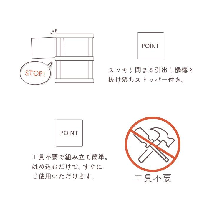 日本製 収納ボックス おしゃれ Ｄシーヴォ３段 スリム+ワイド 収納ボックス 収納 収納用品 フタ付き 収納ケース it 新生活_8
