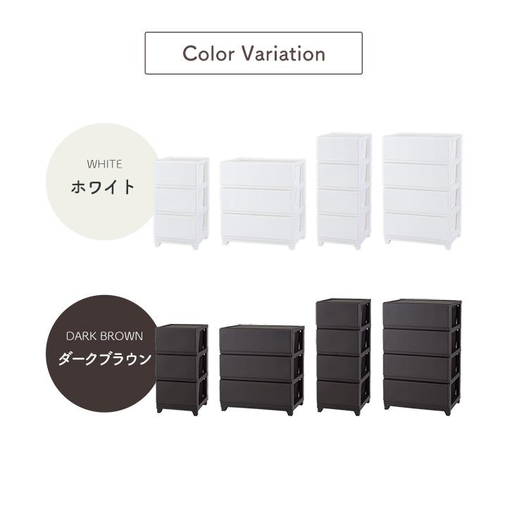 日本製 収納ボックス おしゃれ Ｄシーヴォ３段 スリム+ワイド 収納ボックス 収納 収納用品 フタ付き 収納ケース it 新生活_11