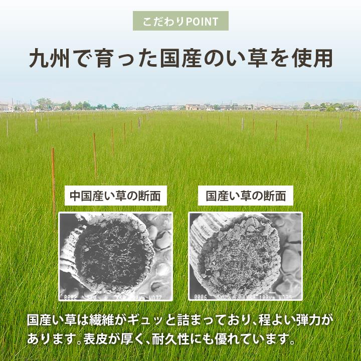 寝ござ い草 国産 い草シーツ いやし ダブル 約130×200cm イ草 シーツ 寝茣蓙 日本製 敷きパッド 敷パッド ゴムバンド付き 寝具 快適 夏用 汗取りパッド_13