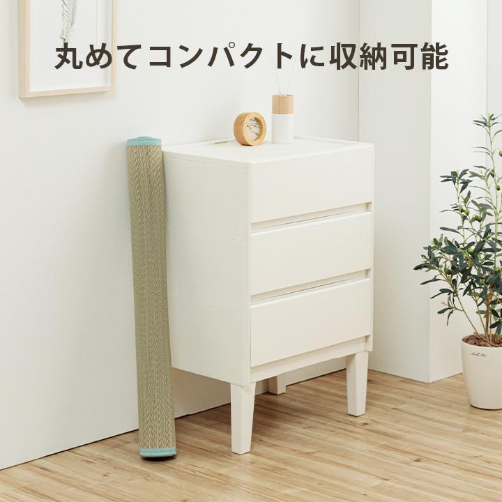 寝ござ い草 国産 い草シーツ いやし ダブル 約130×200cm イ草 シーツ 寝茣蓙 日本製 敷きパッド 敷パッド ゴムバンド付き 寝具 快適 夏用 汗取りパッド_15