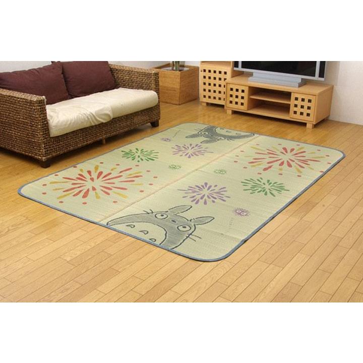 い草ラグカーペット トトロ い草ラグ はなび となりのトトロ花火 176 230cm 純国産 日本製 い草カーペット い草 いぐさ 井草 ござ となりの トトロ 約3畳 アイズインテリア Paypayモール店 通販 Paypayモール
