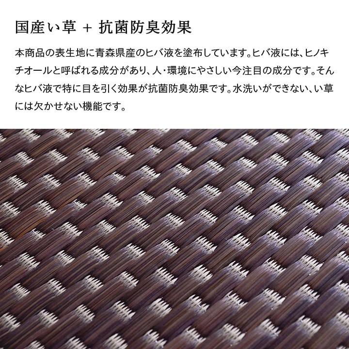 マットレス シングル 三つ折り 日本製 畳 ユニット畳 フレアマットレス 3連 100×210cm い草 敷物 収納 イ草 軽量 新生活 イケヒコ 吸着すべり止めシート付き_8