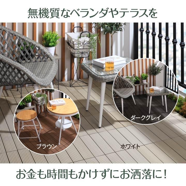 デッキパネル ウッドデッキ ウッドパネル 人工木 連結 ジョイント フォレスタプロ ２７枚組 約30 30 2 6cm ホワイト ダークグレイ ブラウン アイズインテリア Paypayモール店 通販 Paypayモール