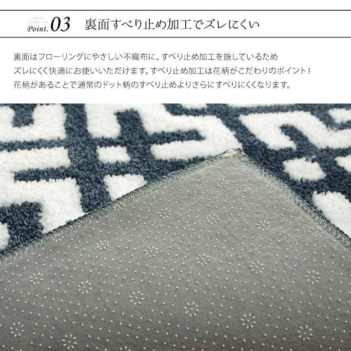 新品☆シャギーラグ マルク 長方形 140×200cm 洗える 北欧風 韓国風