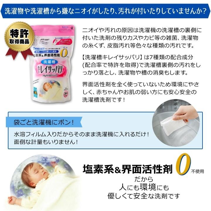 洗濯槽クリーナー 消臭 除菌 洗濯槽キレイサッパリ 50g小分けパック12個入 水溶フィルム入り 袋ごと洗濯機にポン カビ ぬめり 臭い 除去 家 掃除 大晦日 休日 アイズインテリア Paypayモール店 通販 Paypayモール