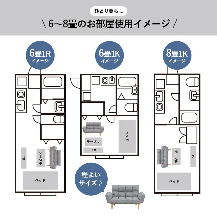 ソファ 2人掛け リクライニング ワンルーム 2way グレー sofa コンパクト 二人掛け ソファー おしゃれ 一人暮らし 小さめ 低め 新生活 北欧 ダミアン 座椅子｜i-s｜06