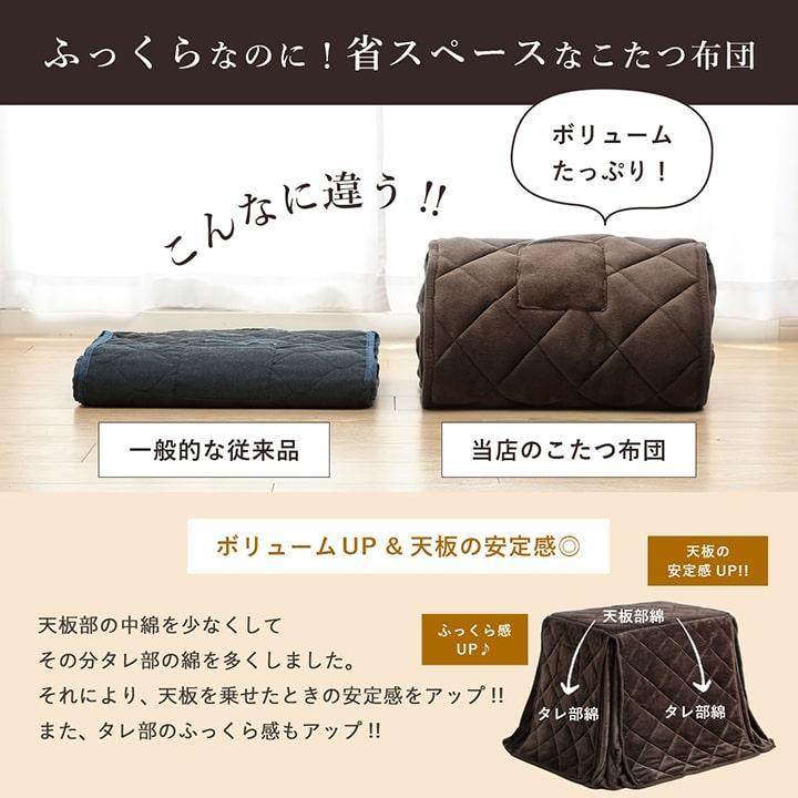 こたつ ハイタイプ 1人用 長方形 こたつテーブル こたつセット 一人用 パーソナルこたつ 70×50cm 一人用 セット フラン 3点セット 本体セットの画像
