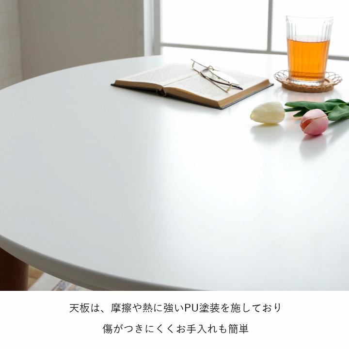 カフェテーブル 韓国っぽ ダイニング こたつ台 カフェこたつテーブル 80cm円形 テーブル ハイタイプ カフェコタツ 高さ72cm 直径80cm｜i-s｜05