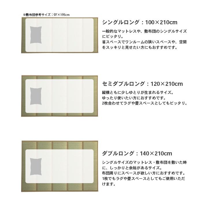 マットレス ダブル 置き畳 畳 マット 国産 い草 カビ防止 ユニット畳 夢見畳 5連 140×200cm 日本製 滑り止めシート 折りたたみ 敷物 フローリング 畳マットレス_20