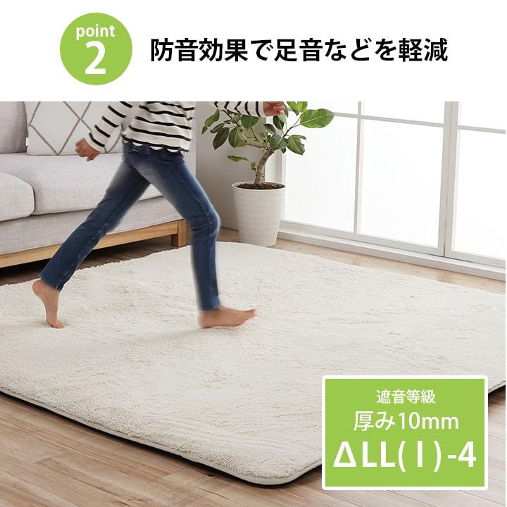 イケヒコ 下敷きラグ 125×180cm 1.5畳 洗える すべり止め ラグの下に