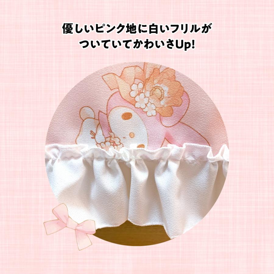 マイメロディ フリル付き 撥水 テーブルクロス 145×180 長方形 ベッド