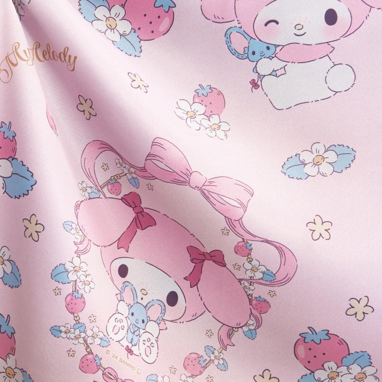 100×135cm 4枚組 サンリオ マイメロディ ふわふわぬいぐるみ シリーズ マイメロ 3級 遮光カーテン と ミラーレース カーテン 4枚セット | マイメロディ | 08