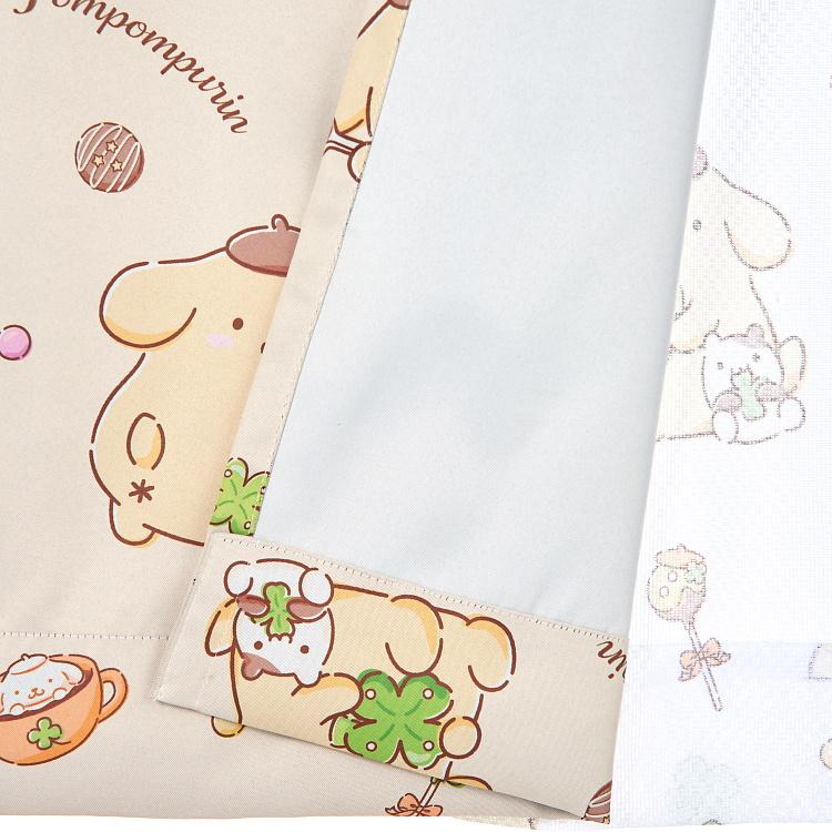 ポムポムプリン 100×135cm 4枚組 サンリオ チョコ大好き 3級 遮光