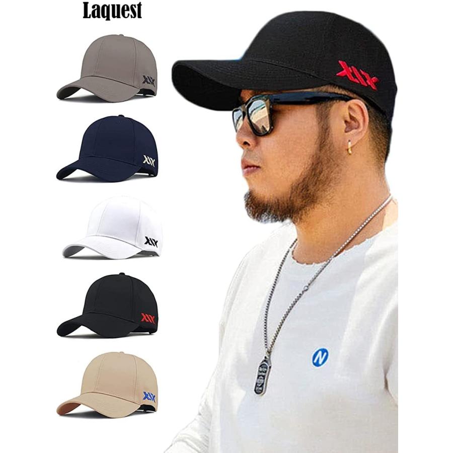 大きいサイズ 深め 刺繍ロゴ キャップ 頭周り 最大65cm メンズ