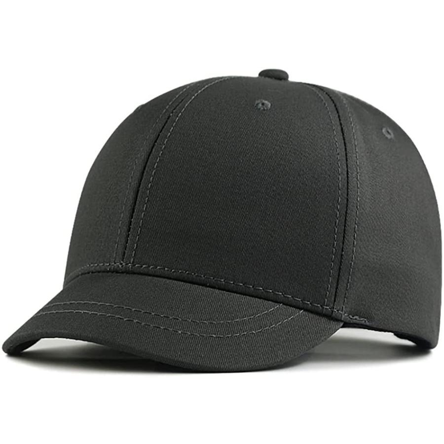 短いツバ ショートブリム キャップ 大きいサイズ 最大65cm