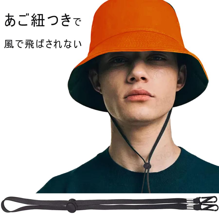 リバーシブル バケットハット 大きめ 深め メンズ／レディース