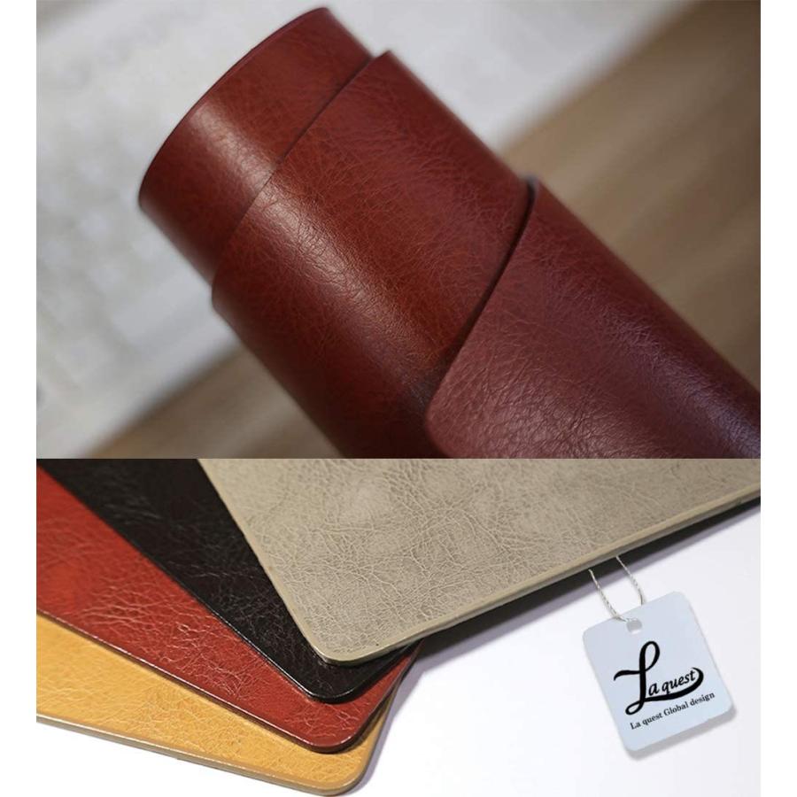 レザー マウスパッド 無地 防水加工 厚手 本革を防水加工したマウスパット |  | 09