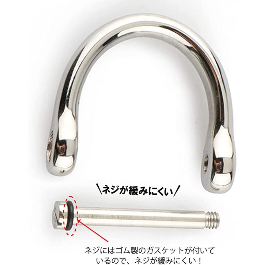 ステンレス製 スマートキー Dカン キーリング Dリング 2個セット : i