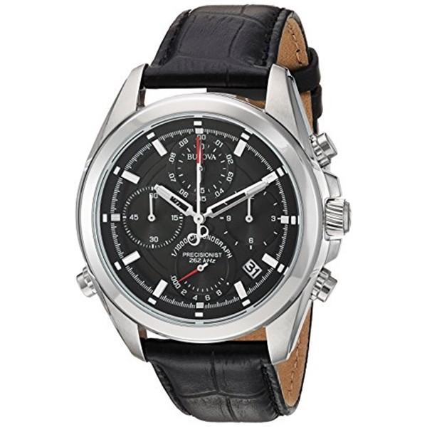 ブローバ Bulova 腕時計 時計 Bulova Men's Quartz Stainless Steel and Leather