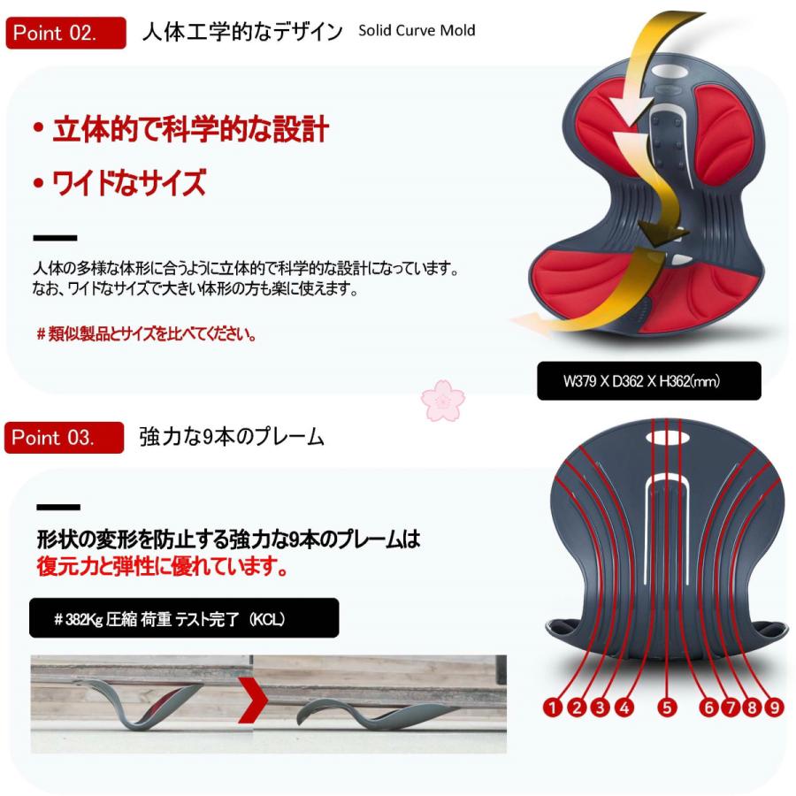 今だけオマケ付】DCT 姿勢を正す 天使の椅子 | BK2個セット 姿勢