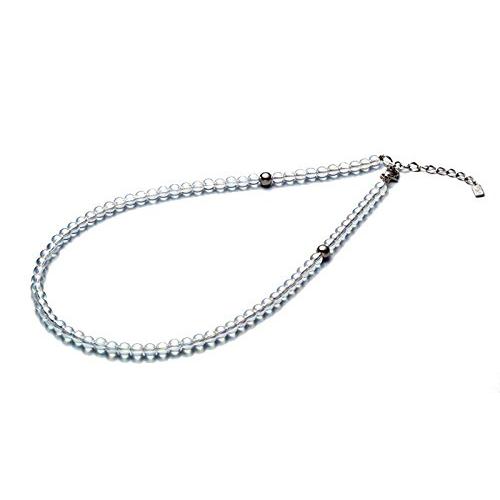 Phiten 【正規品】 | チタン水晶ネックレス 5mm玉 50cm (+5cm