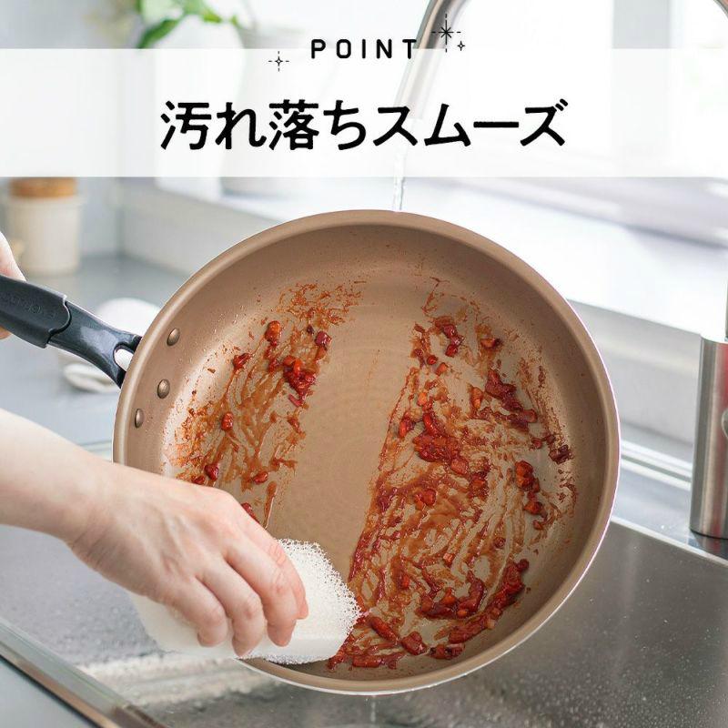 【未使用保管品】EKCO クックウェアセット USA製 鍋 フライパン 蒸し器 evercook 【500日保証】evercook fit 着脱式フライパン7点セット 26cm