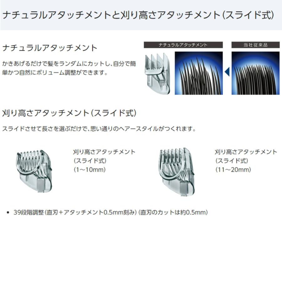 Panasonic（パナソニック） ヘアーカッター ER-GC75-S シルバー調